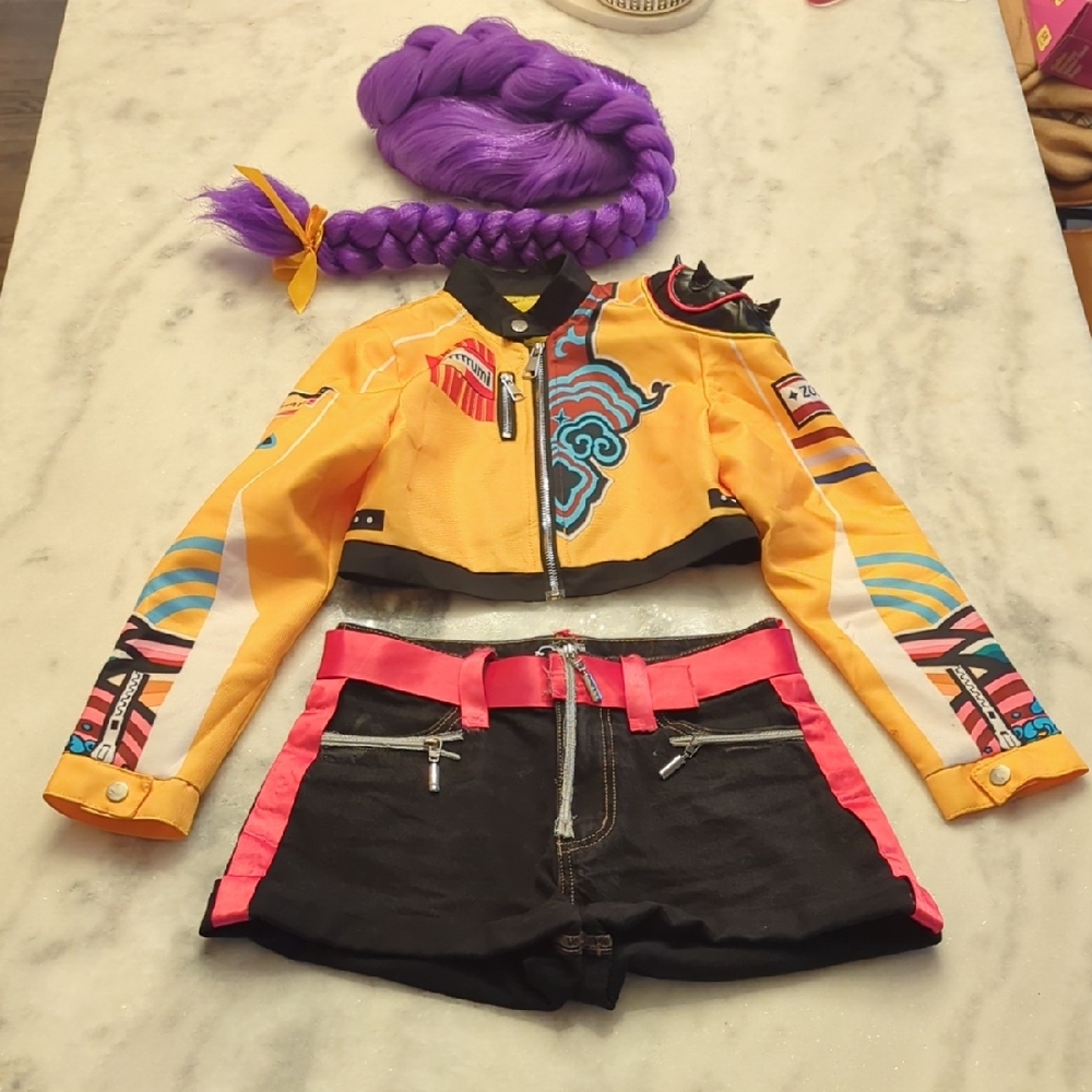 Rumi K-Pop Demon Hunters Cosplay Costume 3pc - Girls 9-12
